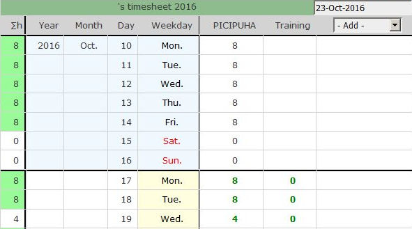 Time-sheet